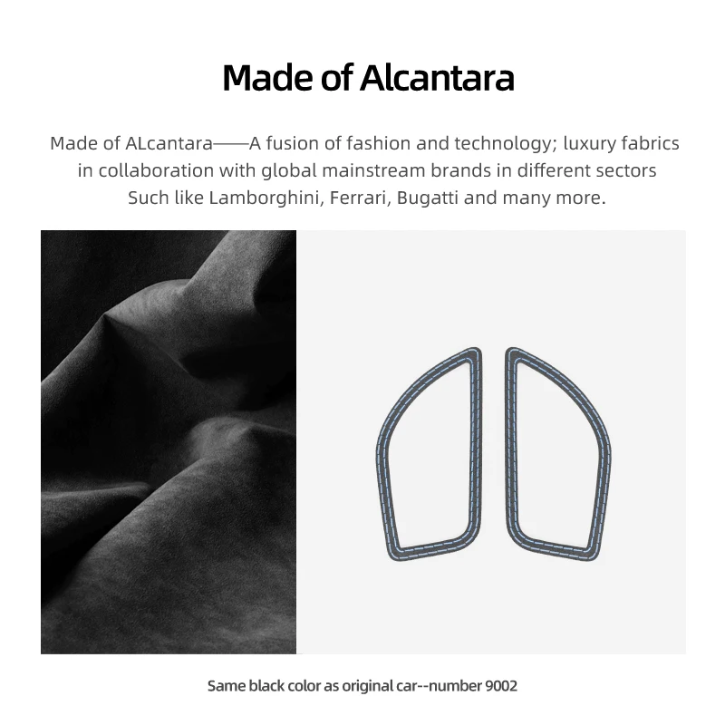 Car Interior Trim For BMW F20 F21 F22 F23 Made of Alcantara Dashboard Side Air Vent Outlet Trim Frame