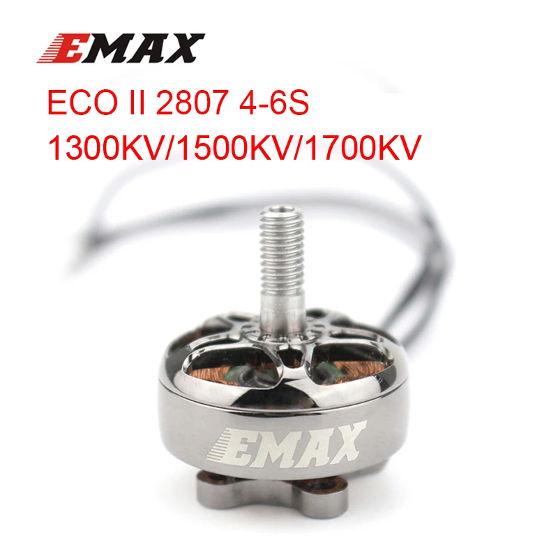 EMAX ECOII 2807 6S 1300KV 5S 1500KV 4S 1700KV Brushless Motor for RC FPV Racing Drone RC Quadcopter RC Parts DIY Accessories