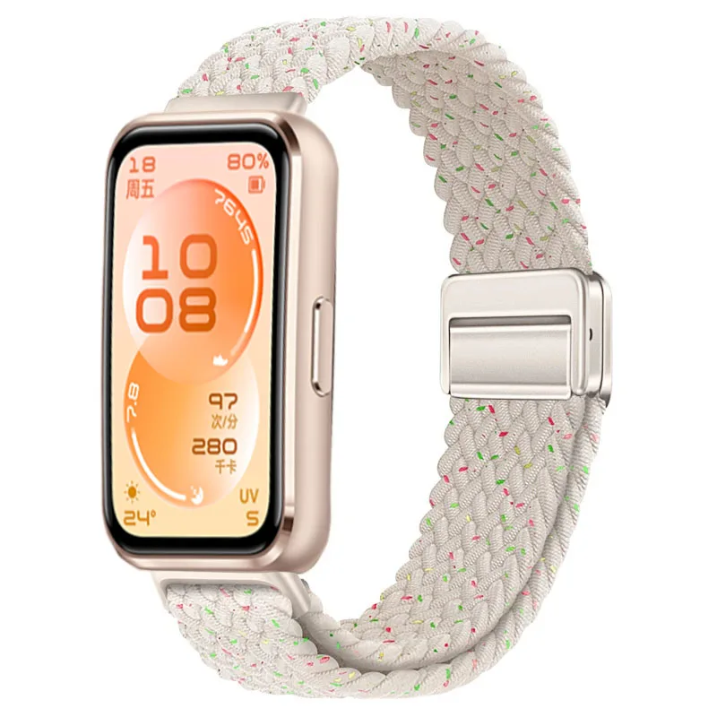 Braided Nylon Loop Strap with Magnetic Buckle - Comfortable Wristband