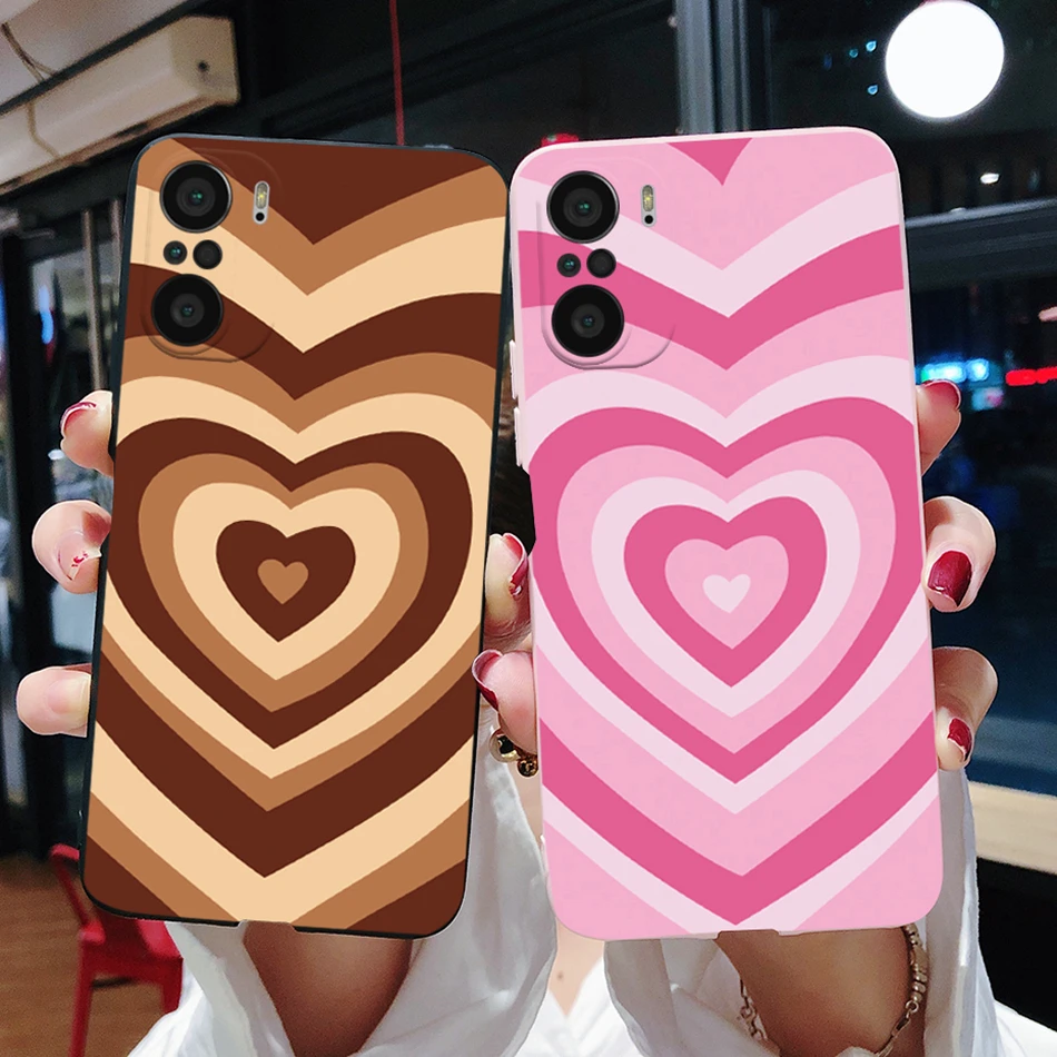 Fashion Rainbow Love Heart Silicone Phone Protector Case - Soft Back Cover