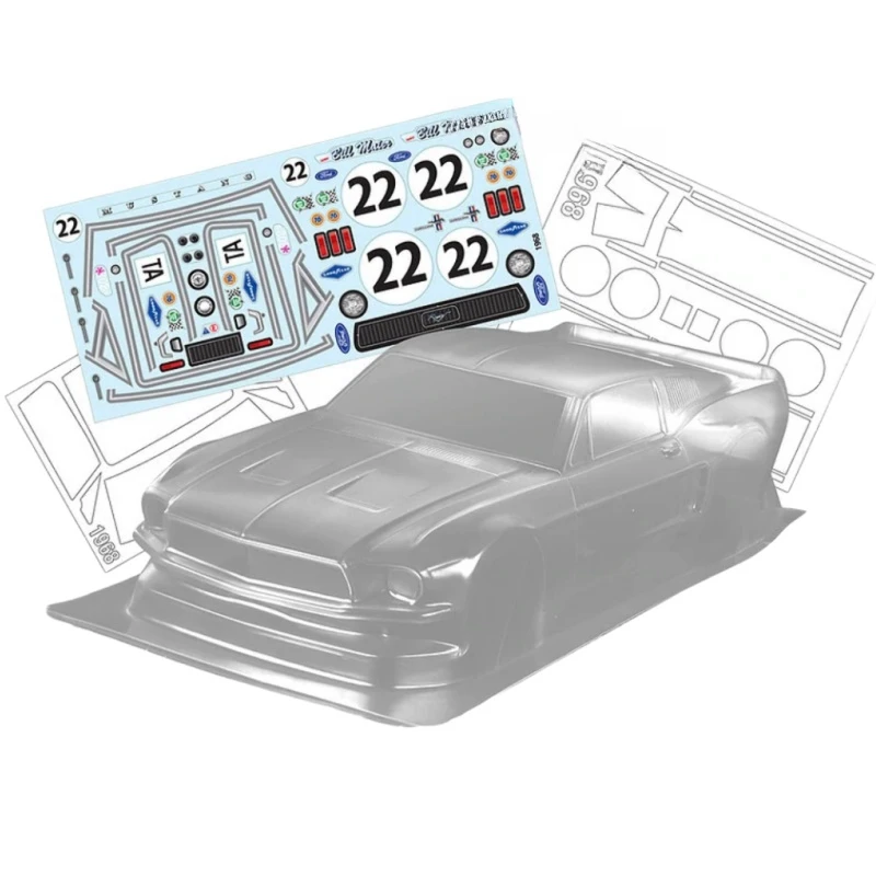 

1/10 1968 Ford Mustang Tamiya TT01 TT02