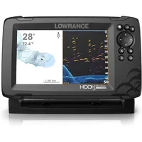 Lowrance Hook Reveal 7 Inch Fish Finders with Transducer, Plus Optional Preloaded Maps Fish Finders