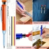 Mechanical Pencil 6 Colors Refill Solid Woodworking Tools Carpenter Pencil With Sharpener for Construction Marking Scriber Tool 6