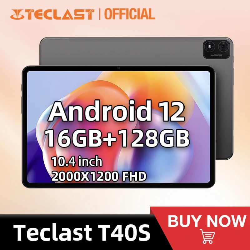Teclast T40S Tablet 10.4" 2K Full Laminated Display Android 12 Max 16GB