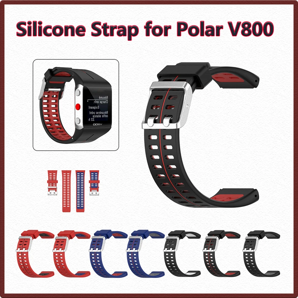 universiteitsstudent Chaise longue sympathie Straps Spring Bars Watch | Polar V800 Watch Strap | Polar V800 Smart Watch  - Silicone - Aliexpress