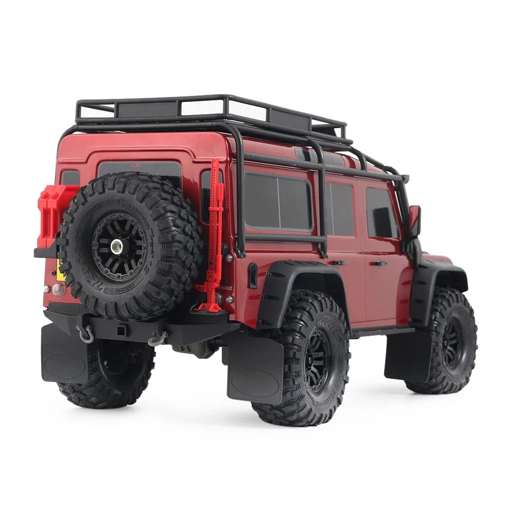 TRX4 고무 전면 및 후면 펜더, 마운팅 스텐트 포함, RC 자동차 Trx-4 디펜더, 포드 브롱코 시뮬레이션 바디 머드 플랩
