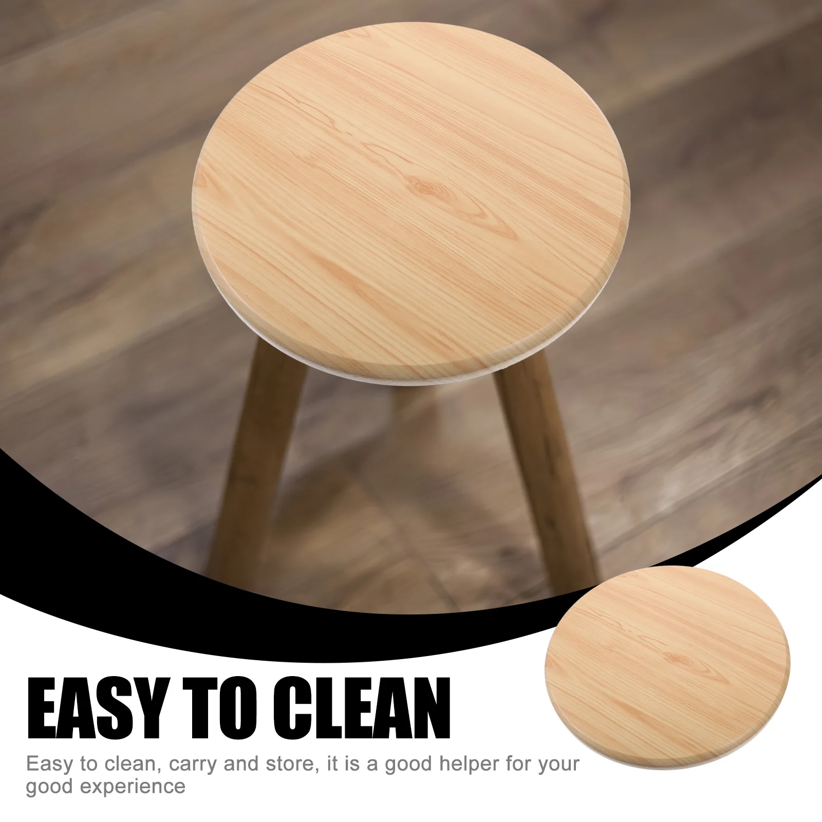Bar round seat wooden stool seat chair replacement wood chair surface cover stool accessory dining chair stool