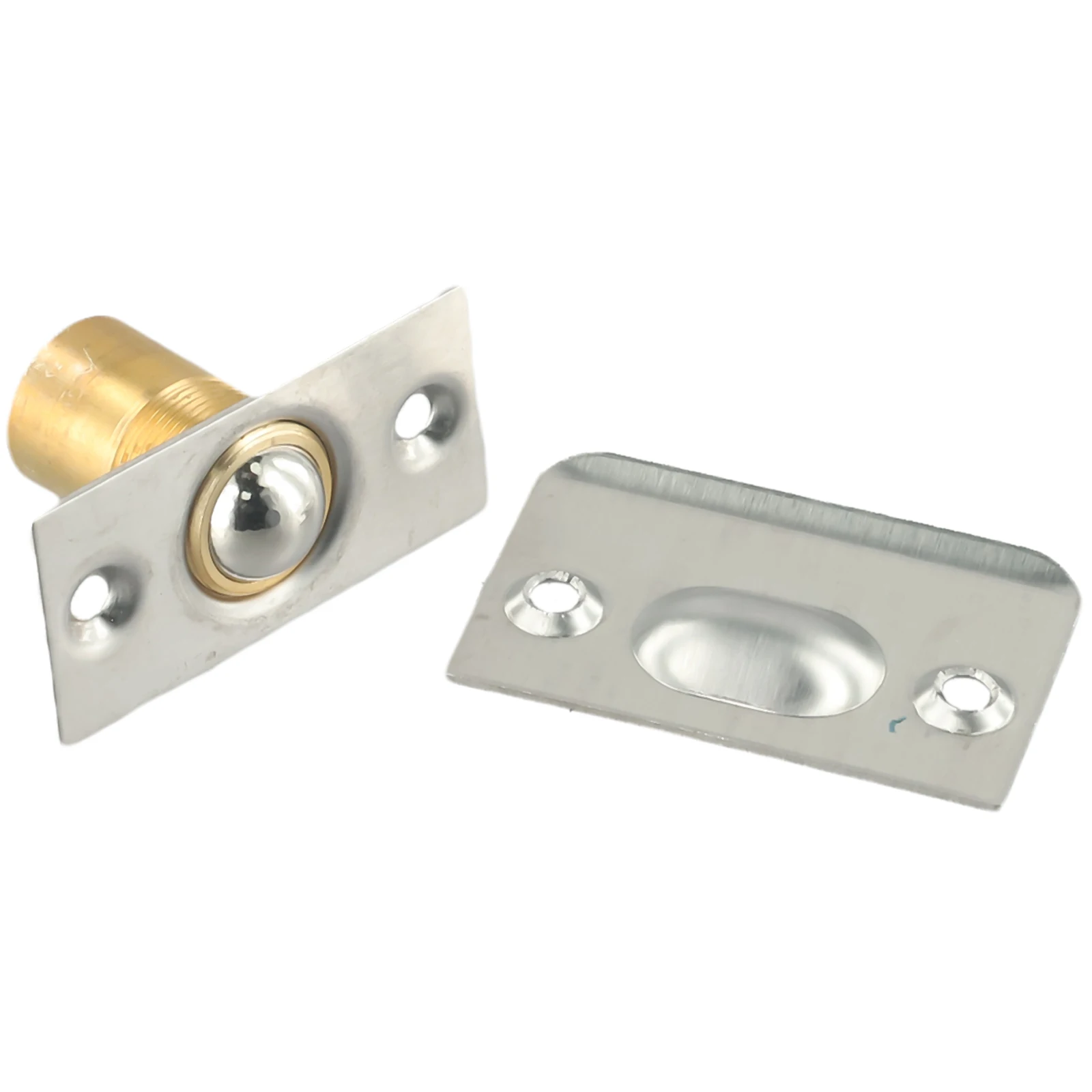 Cabinet Door Latch 1PC Furniture Door Latch Spring Invisible Wooden Cabinet Beads Lock Closet Ball Catch Adjustable Top Bead