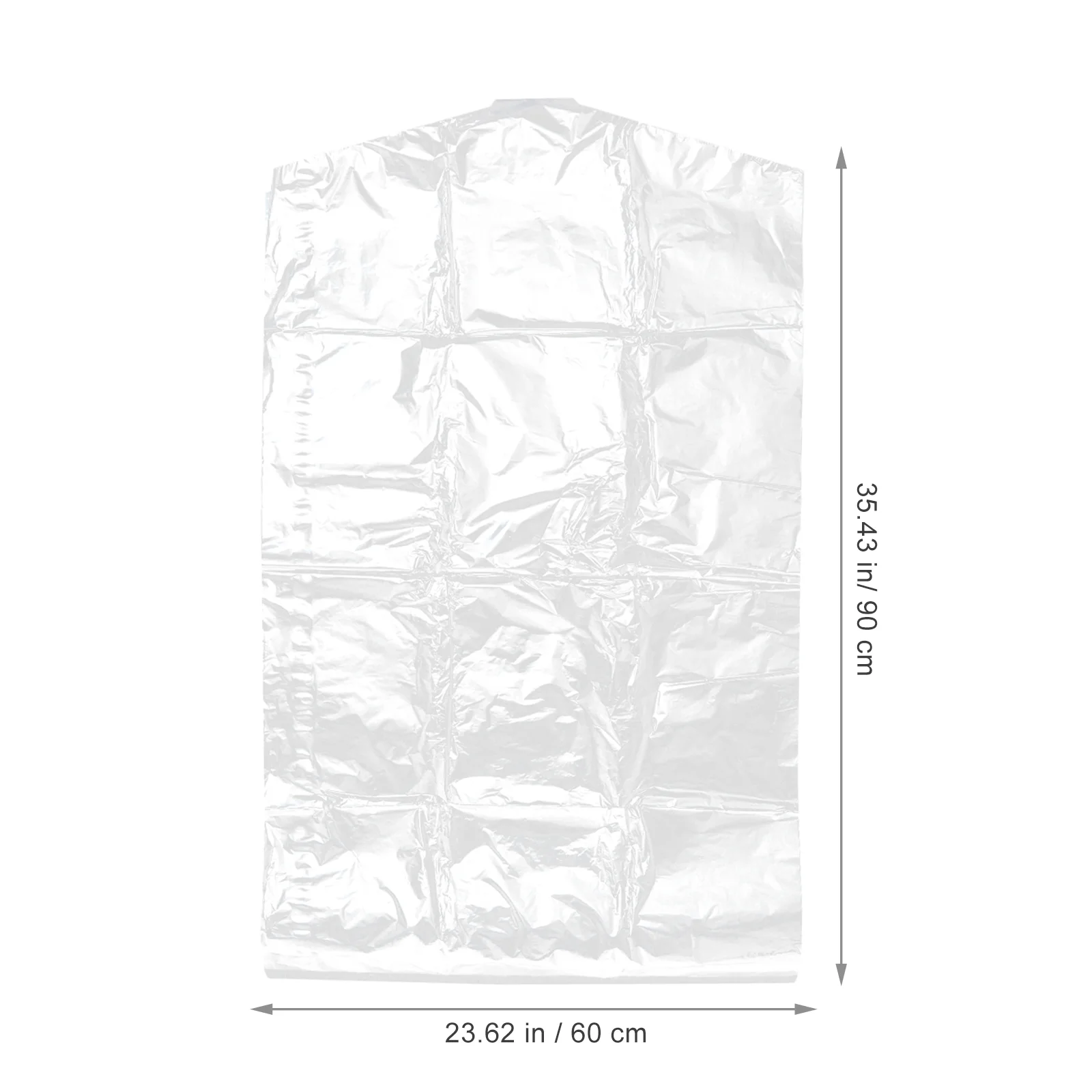 가정용 야외 의류 먼지 커버, 투명 플라스틱 의류 가방, 일회용 방진 보관 가방, 60x90cm