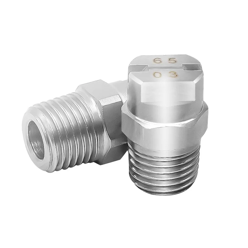2pcs 1/8" 1/4: HVV  H-U Flat Fan Nozzle,Vee Jet nozzle ,industrial Sprayer, Dust Cleaning Wash Jet 2