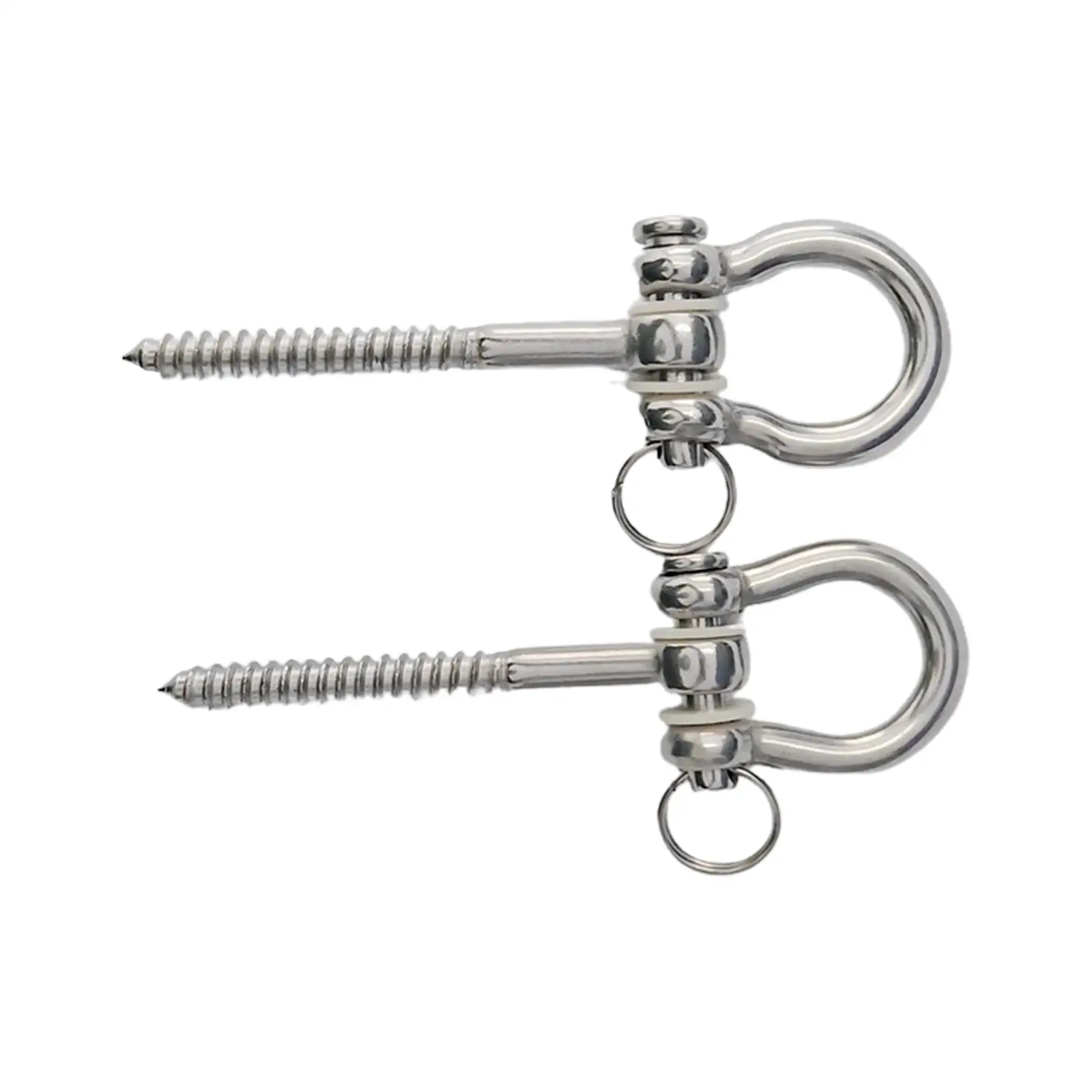 Swing Hangers 2Pcs Rustproof Stainless Steel Screw Bracket for Yoga Hammock Playground Punching Bag