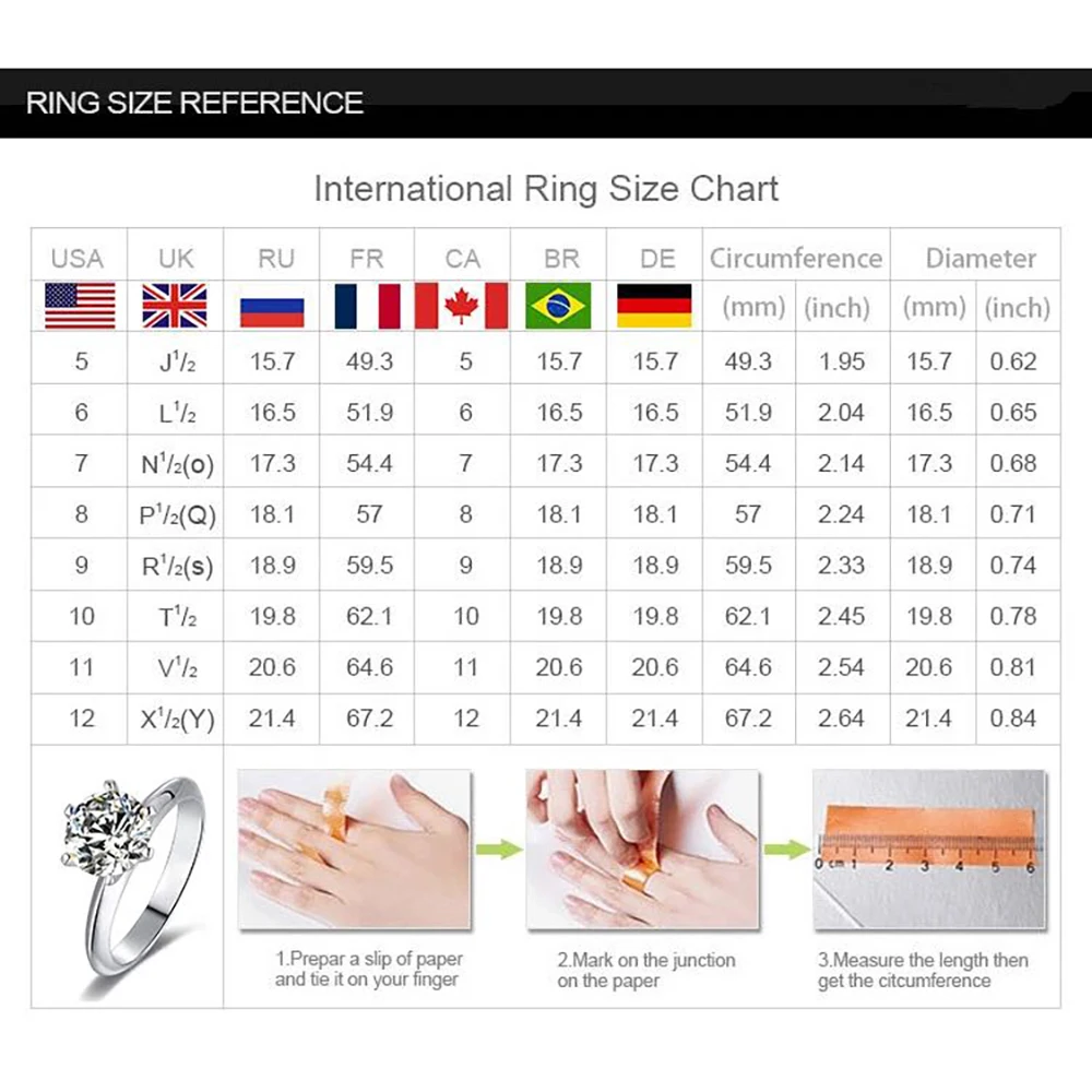 Moissanite Row Rings Silver 18K