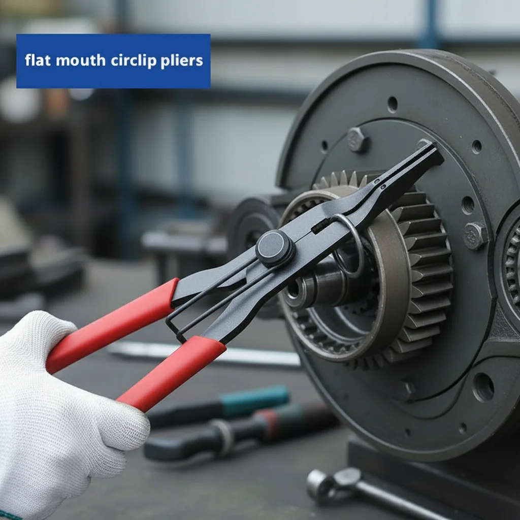 Pinze per cerchi piatti per riparazione automatica della trasmissione automatica Pinze per anelli in acciaio a bocca piatta Strumento di riparazione manuale multifunzionale per auto 