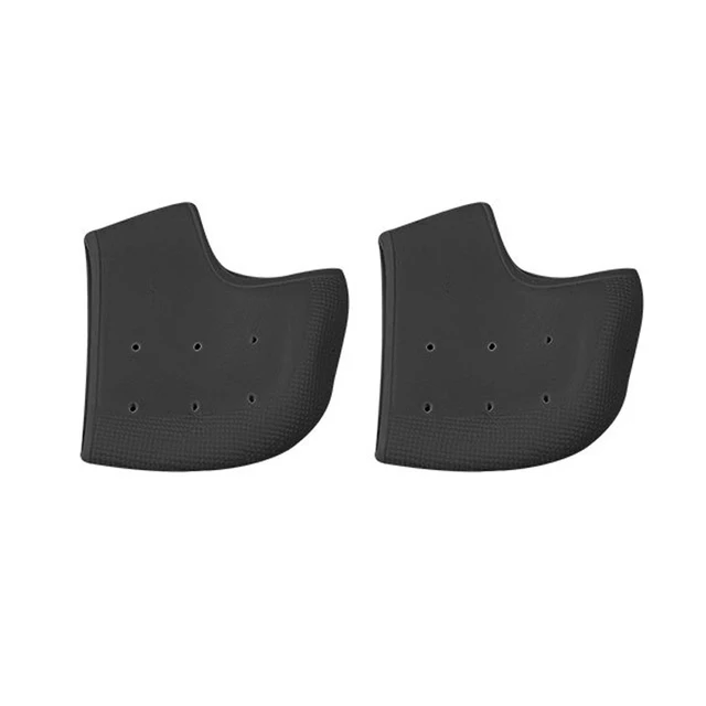 Silicone Heel Protector Protective Sleeve Heel Spur Pads For Relief Plantar Fasciitis Heel Pain Reduce Pressure On Heel 1 Pair Black