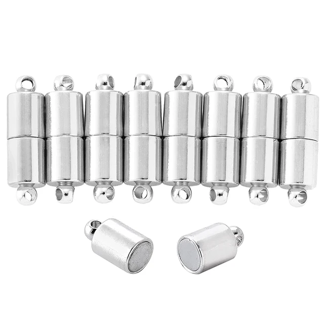 Lodestone Stainless Steel Strong Magnetic Clasps for Leather Cord Bracelet  Necklace Magnet End Clasp Connectors for DIY Jewelry Making