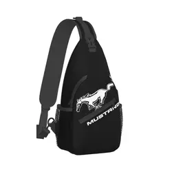 Ford Mustang Logo Sling Backpack Sling Bag Traveling Chest Bag Daypack Men'S Fashion Crossbody Backpack Shoulder Bag Pouch