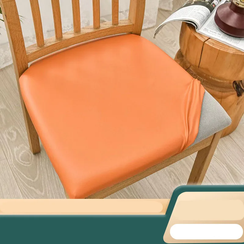 NewArtificialLeatherWaterproofDiningRoomChairCoverOilproofNoNeedToWashElastic