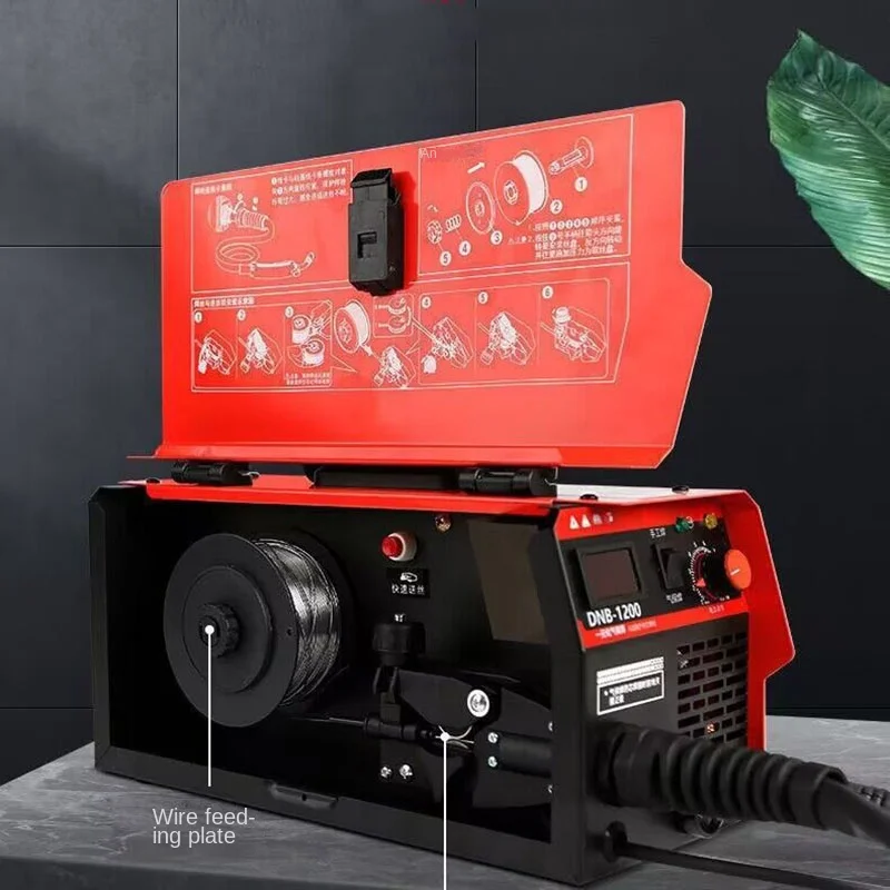 Full set gas welding Carbon dioxide gas shielded welding machine integrated machine small two welding machine home gas-free 4