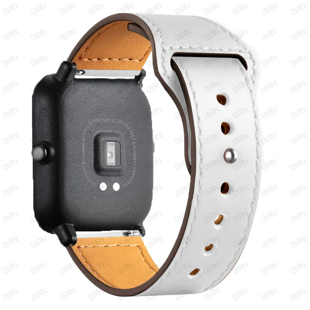 Premium Leather Watch Band - Elegant 20mm/22mm Strap Bracelet