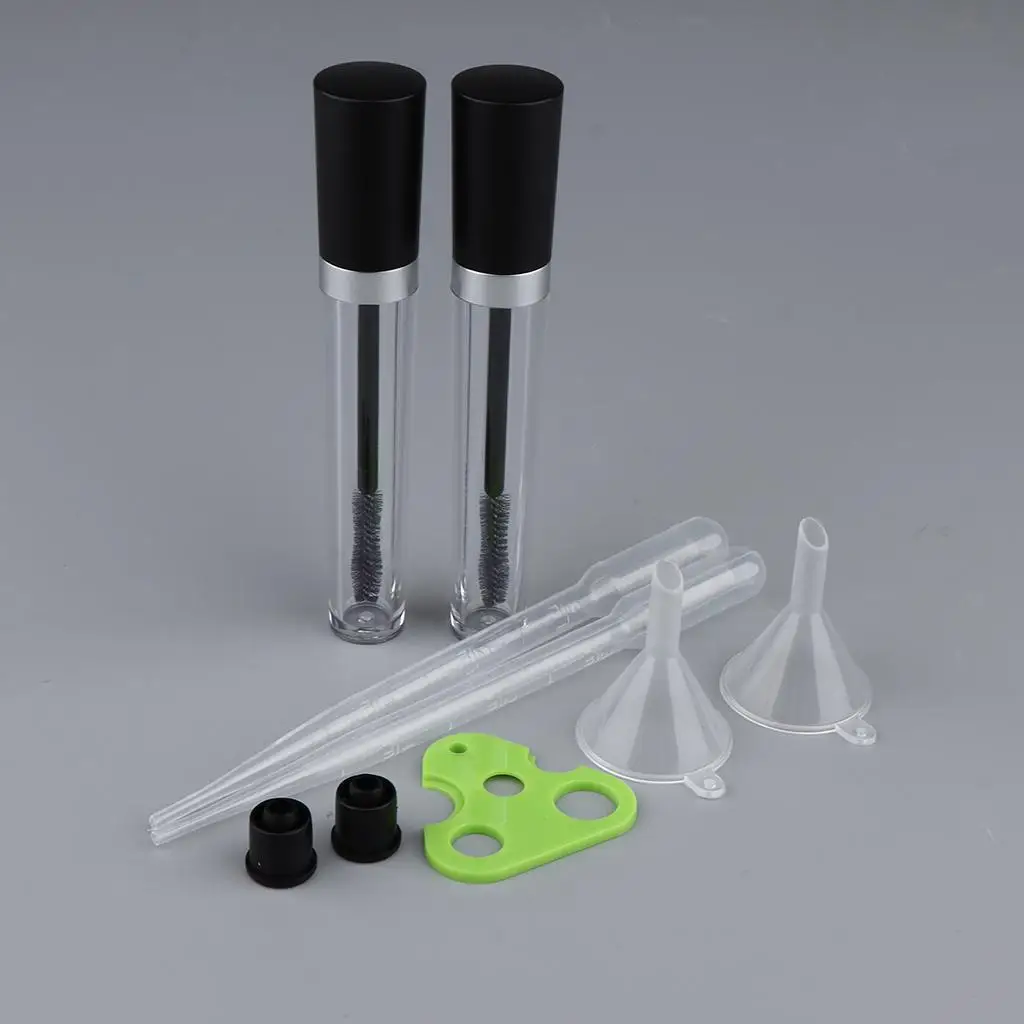 빈 마스카라 튜브, 깔때기 및 이송 피펫 세트, 2x8ml