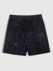 Goth Men Simple Spider Web Print Shorts Men's swim Trunks Elastic Waist 3D Print Gradient Breathable Short Streetwear Polyster 3