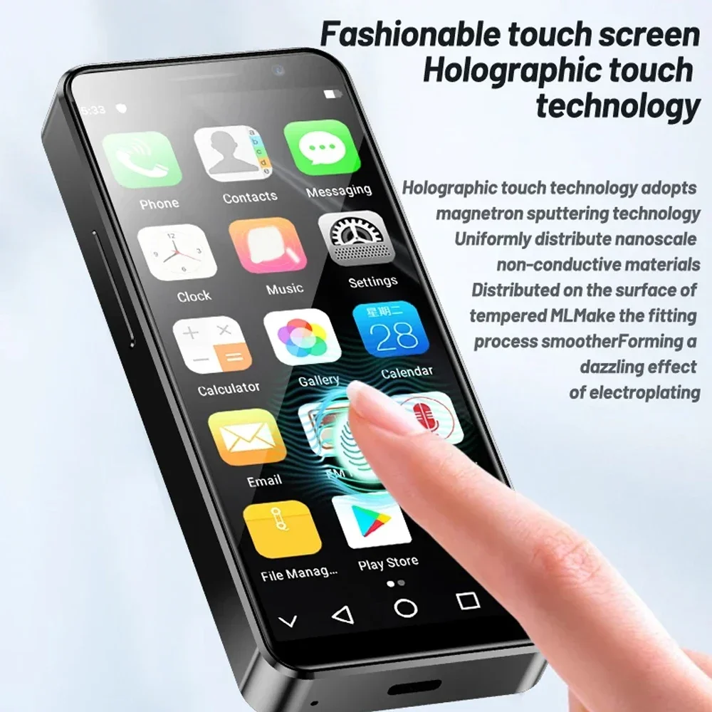SOYES XS16 PRO Mini Smartphones MTK6762 Octa Core 4GB+128GB Andriod 9.0 Mobile Phone 2100mAh 4G Network Support OTG WIFI Hotspot 5