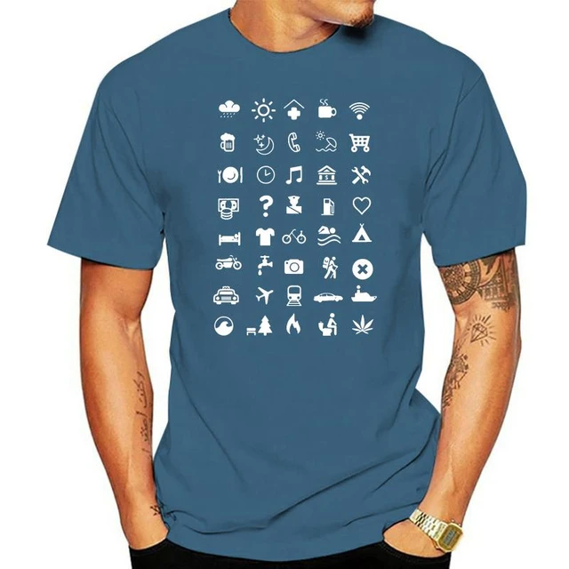 Travel Icon T Shirt, Backpacking Holiday Iconspeak Travelling Gift TEE Shirt  High Quality _ - AliExpress Mobile