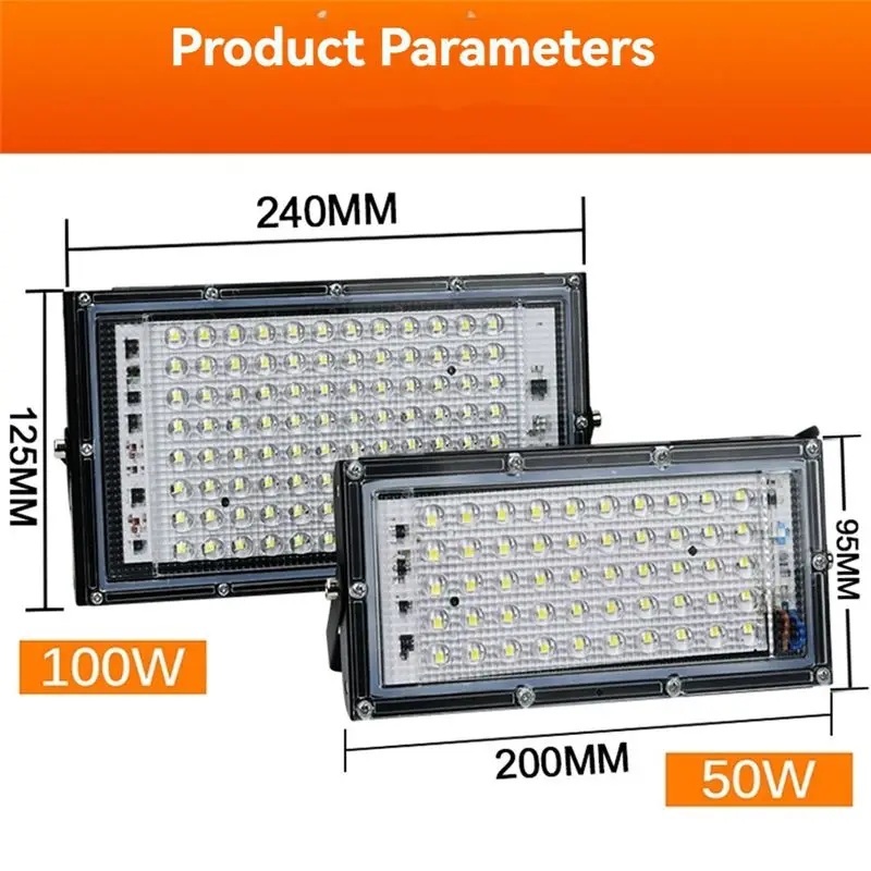 Y42A-LED 투광등, 실외 스포트라이트, 에너지 효율적인 펄 포인트 투광등, 월스트리트 램프, 정원 조명