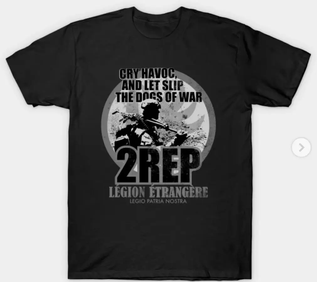 

French Foreign Legion Paratrooper - 2 Rep Men T Shirts Short Sleeve Casual 100% COTTON O-Neck Men Clothing