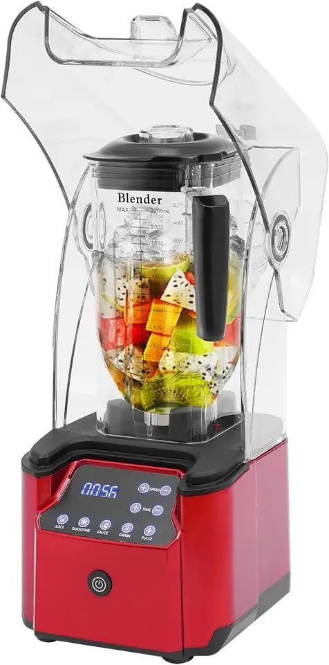 2200W Commercial Blender with Soundproof Design