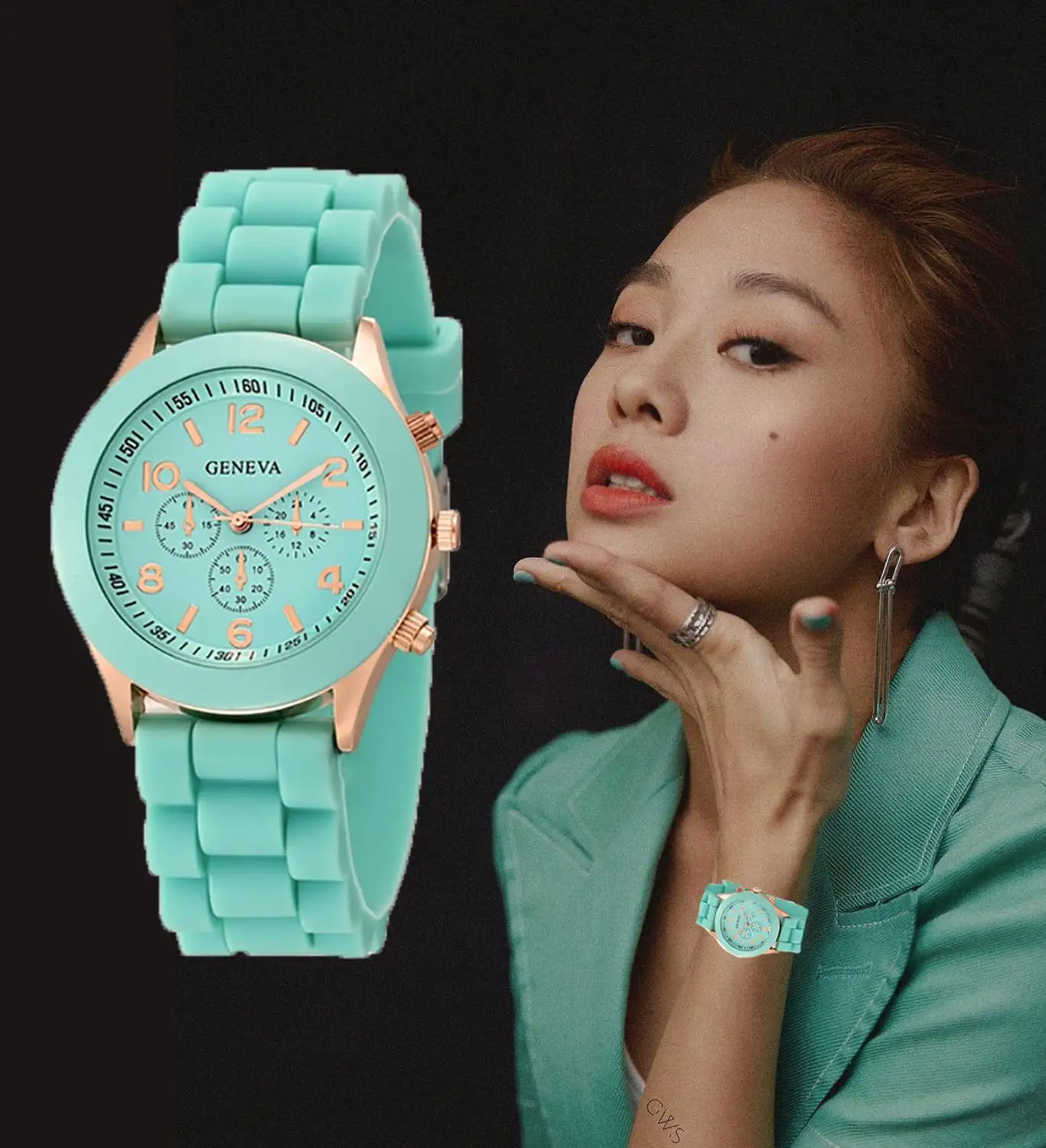 

Sdotter Women Watches 2023 New Fashion Luxury Brand Women's Watch Silicone Strap Quartz Wrist Watch For Female Relogio Feminino