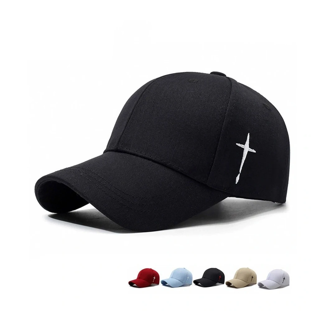 Sport-Snapback-Mütze im neuen Frühlingsstil mit seitlich besticktem Wassertropfen und Kreuzmustern. Es ist entworfen, um das Gesicht aussehen zu machen