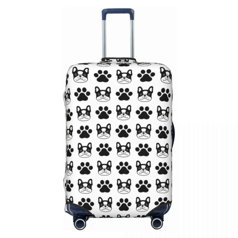 

Cute French Bulldog Paw Luggage Cover Elastic Pet Dog Travel Suitcase Protective Covers Suit For 18-32 inch