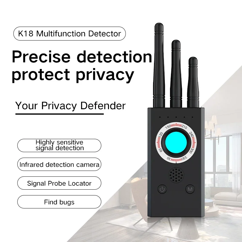 T16 Camera Detector Anti Candid Cam Protection Wireless Lens RF Signal Scanner GPS Locator Spy Bug Garget Finder