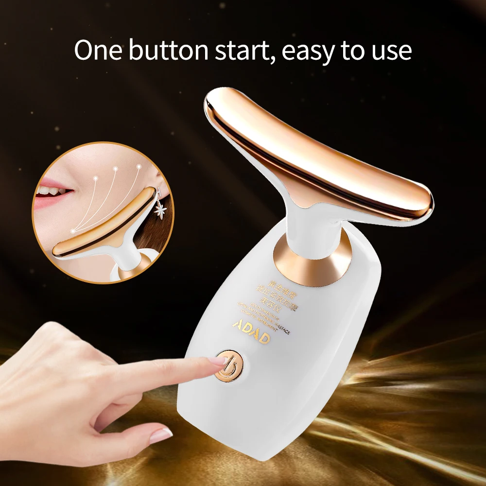 Face Neck Massage Device Facial Firming Lifting Machine Anti-wrinkles Anti Aging Beauty Device For Neck Lines Reduce Double Chin facial massager face slimming massager