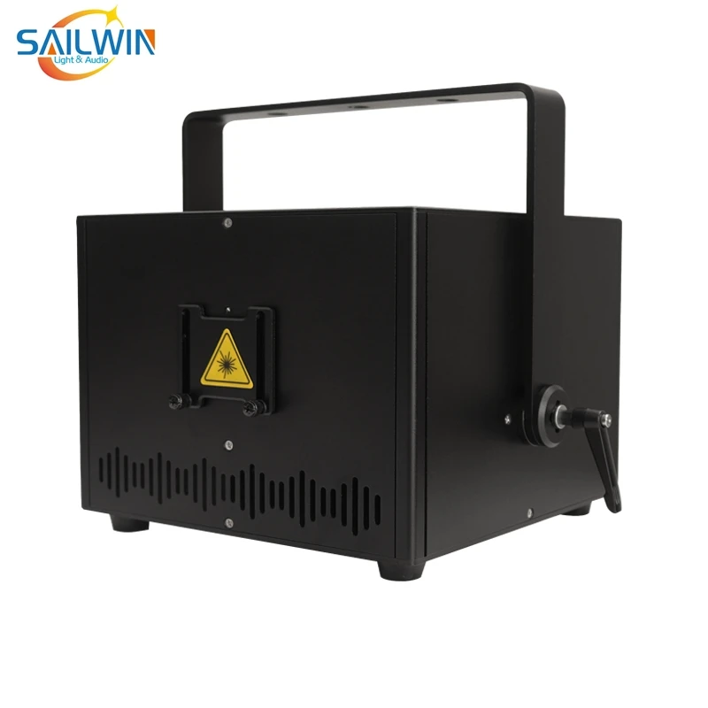 

Сценическое освещение SAILWIN 25K Kpps ILD, 10 Вт RGB, полноцветная анимационная лазерная фотография, Система сканирования для диджея, дискотеки, свадьбы, гарантия 2 года