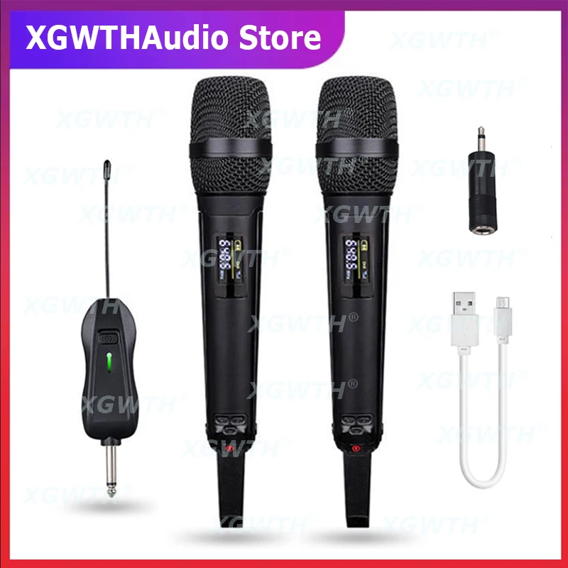 

UHF Wireless Microphone Karaoke Handheld Dynamic Mic DJ SKM9000 Cartridge Vocal Recording Studio Home Theater Speaker Amplifier