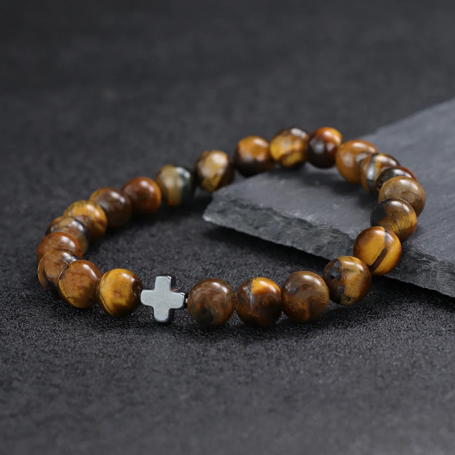 Natural Stone Meditation Bracelet For Men