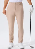 Pantalon de Golf décontracté pour hommes, pantalon d'affaires extensible, Slim, droit, léger, de qualité, pantalon de sport de Golf, longueur de la entrejambe 30-34 6