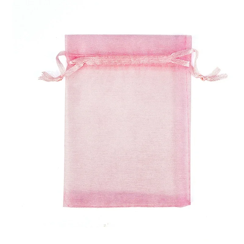 200 Stück 13 x 18 15 x 20 cm tragbare Organza-Beutel mit Kordelzug, Geschenkbeutel, Sacchetti Gioiello, Farbgebung, Hochzeit, Weihnachten, individuelles Logo – Detail 5