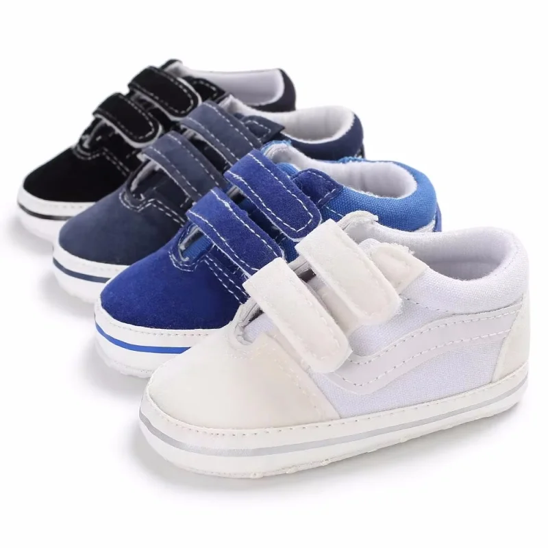 Newborn Baby Shoes Canvas Casual Soft Sole Toddler Boy Girls First Walker Sneakers - Image 2