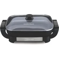 Electric Skillet with PFAS-Free Durathon Ceramic Coating, Removable 12x15” Pan, Adjustable Temperature 1
