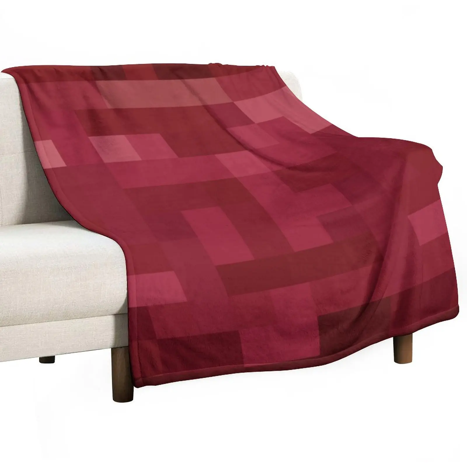 

Red and White PixelDesign Throw Blanket Shaggy Blanket manga