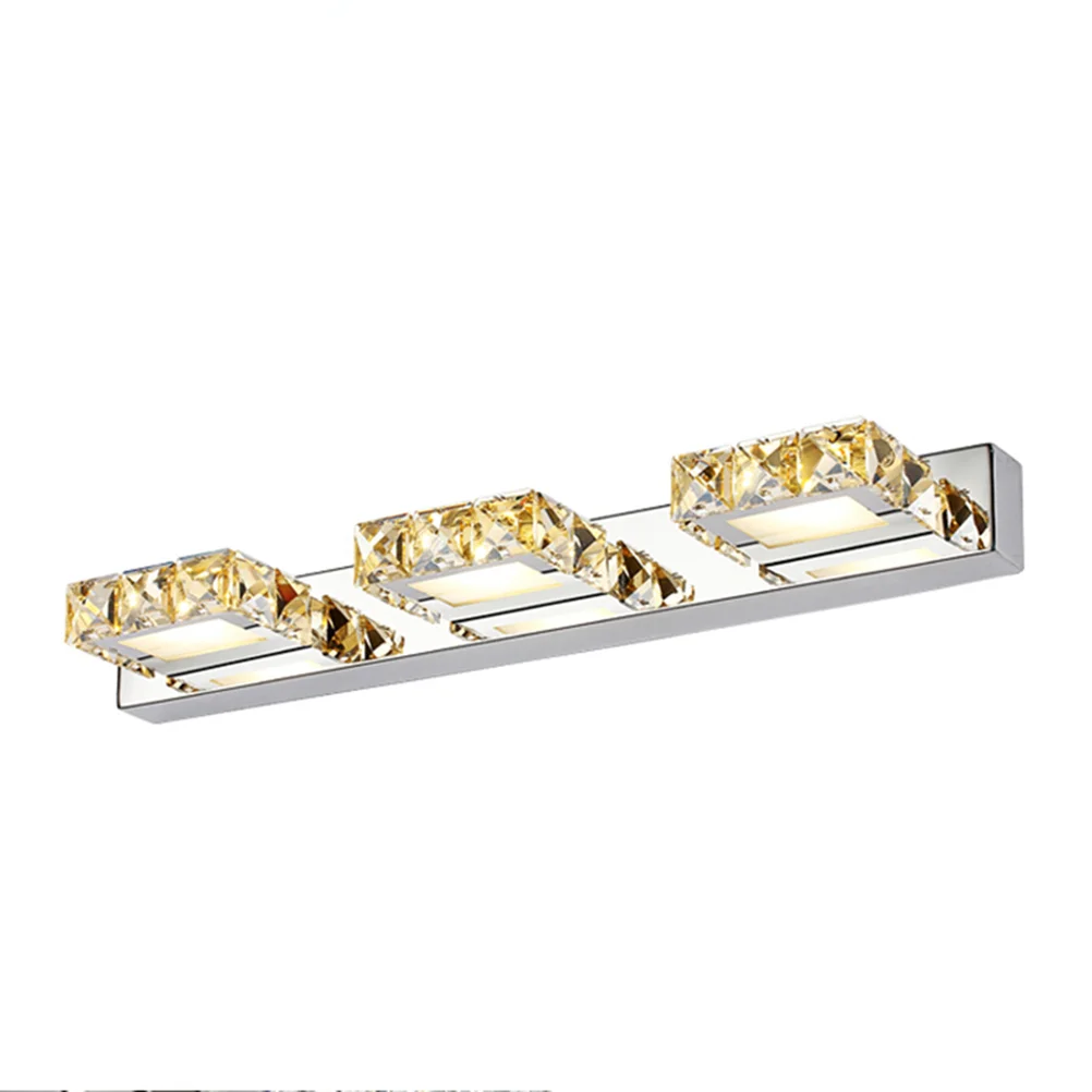 

K9 Crystal Bathroom Light Fixtures Led 9W Bath Vanity Wall Sconces Light (Pure White Light)