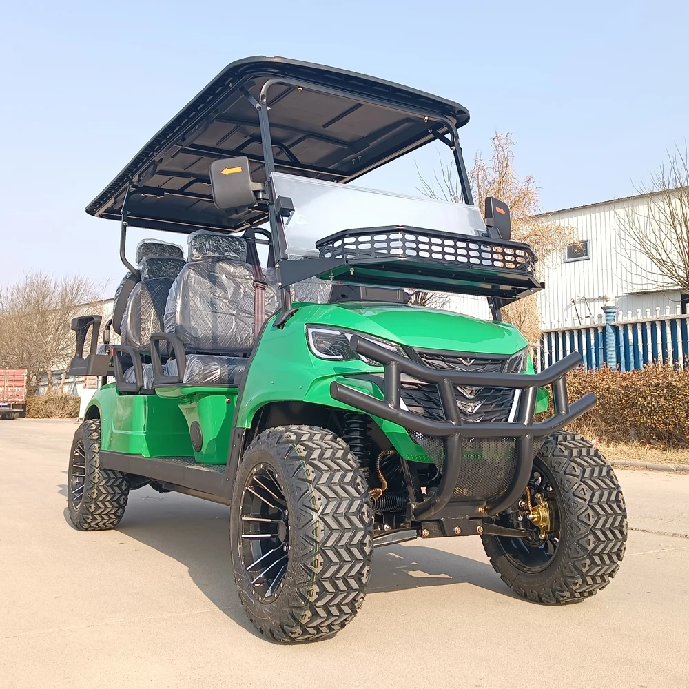 레드 4 좌석 관광 클럽 전기 리프트 골프 카트, 범퍼 포함, 사냥, 48V, 60V, 72V