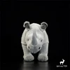 White Rhinoceros High Fidelity Anime Cute Plushie Rhino Plush Toys Lifelike Animals Simulation Stuffed Doll Kawai Toy Gifts Kids 3
