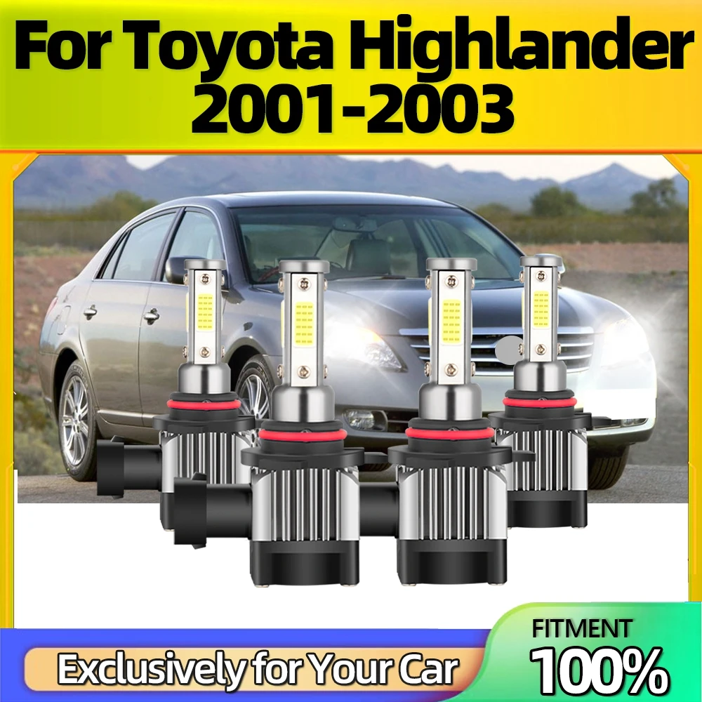 

Led Headlight Bulbs 9006 9005 High Low Ultra-white 6500K Car Lamp 110W 25000LM Plug-N-Play Bulbs For Toyota Highlander 2001-2003