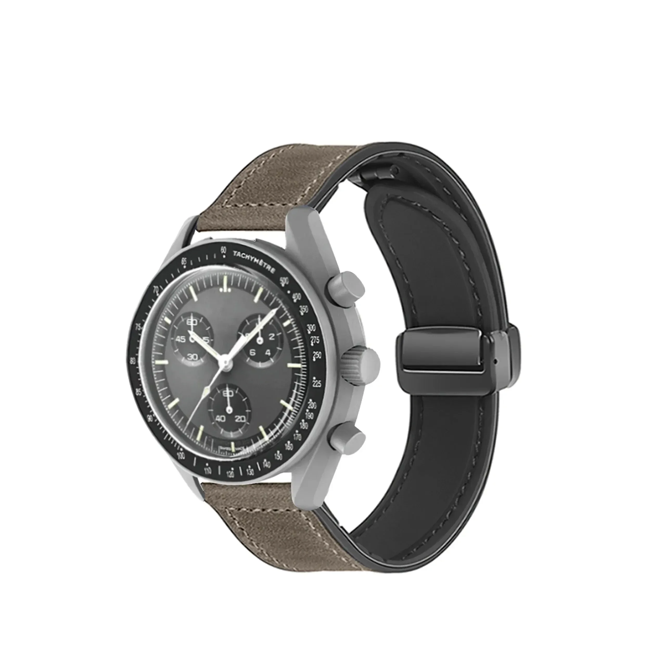 Silicone Leather Watch Strap | 20mm Quick Release | Universal Fit