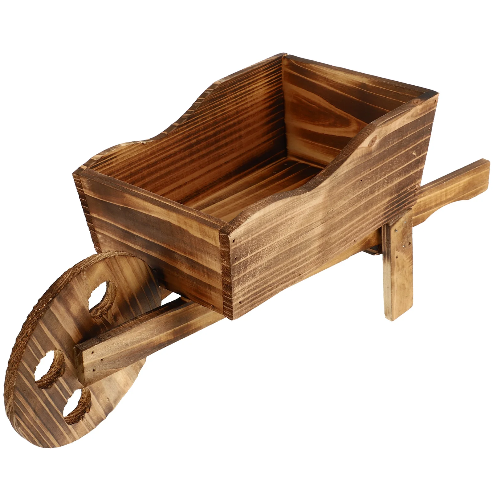 

Wooden Cart Flowerpot Fleshy Ornamental Creative Garden Household Bedroom Shop Window Plants Wheelbarrow Planter Decor Pot