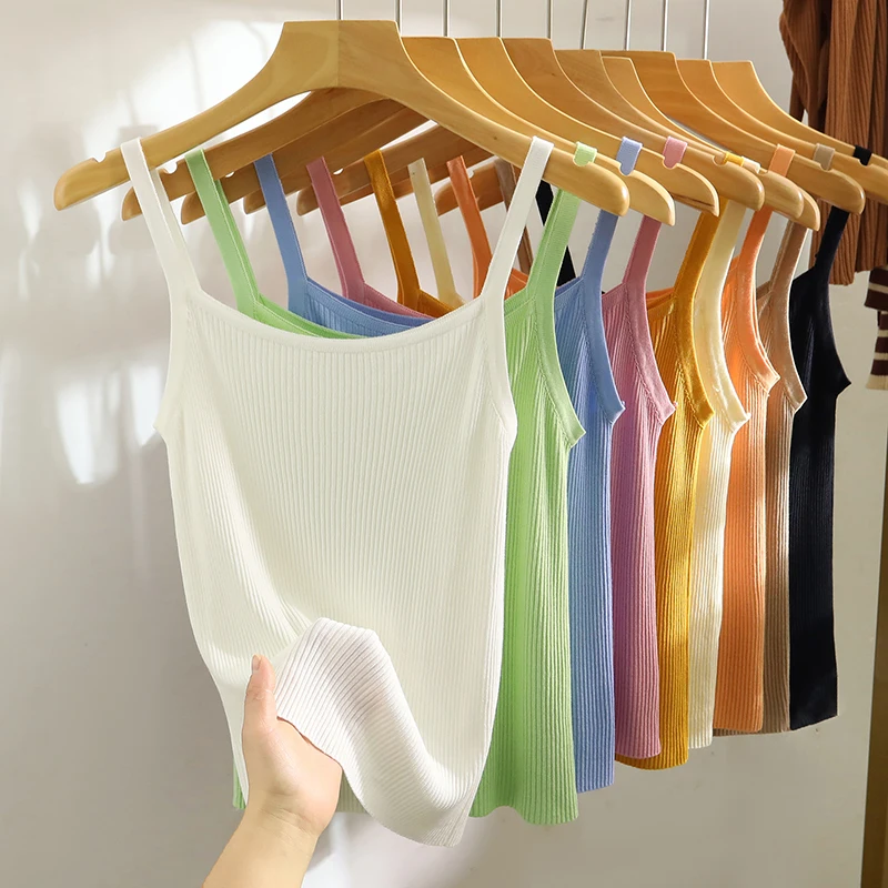 

Женский модный однотонный вязаный укороченный жилет, свитер, сексуальный женский жилет без рукавов с круглым вырезом, шикарные топы, Свободный жилет, вязаный жилет W209